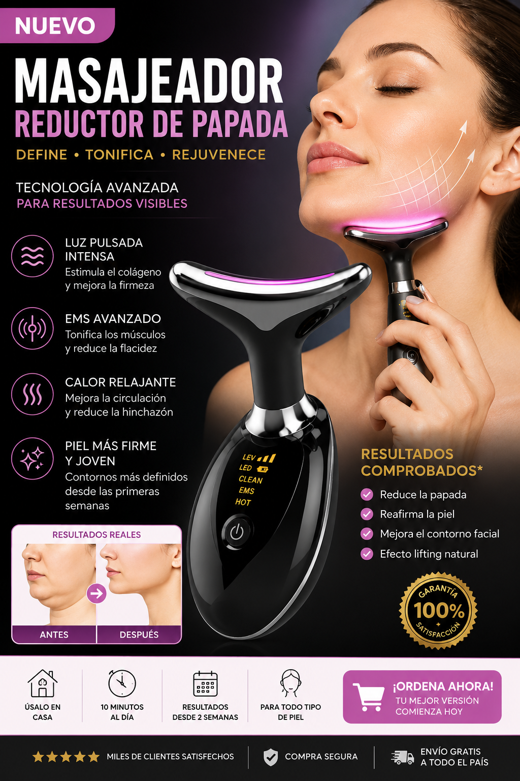 Masajeador Reductor De Papada Facial